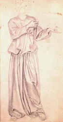 Junge Frau mit einer Laute